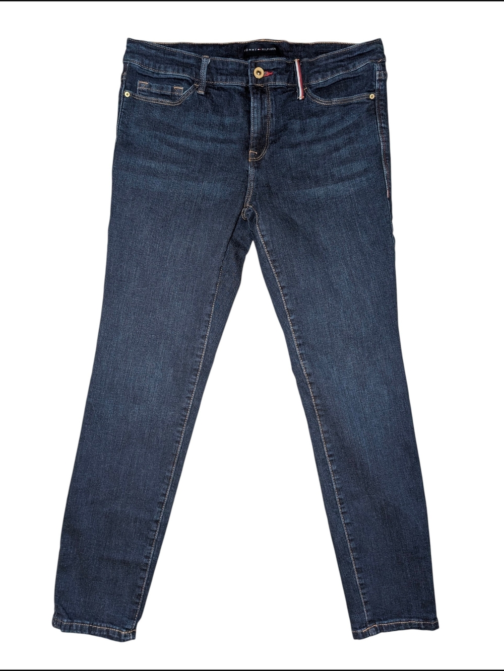 Tommy Hilfiger Women's 6 Navy Blue Raleigh Skinny Classic Denim Jeans